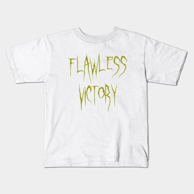 Flawless Victory Mortal Kombat Kids T-Shirt by D_Machine